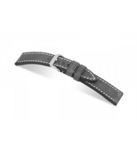 Happel Lederband Tucson (vintage) 24 mm steen grijs - 3182146