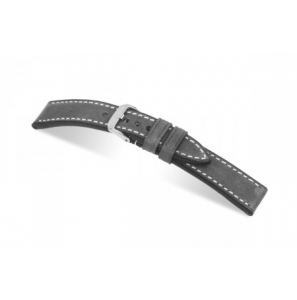 Happel Lederband Tucson (vintage) 24 mm steen grijs - 3182146