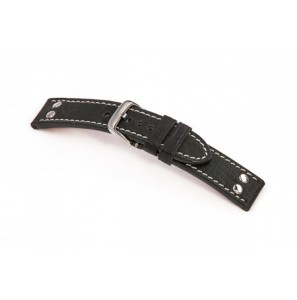 Happel Lederband Rockford 24 mm zwart - 3182149
