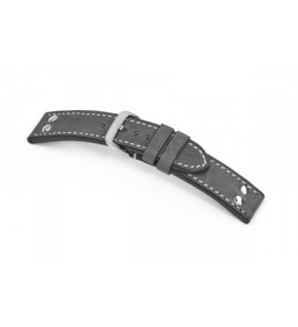 Happel Lederband Rockford 24 mm steen grijs - 3182150