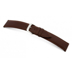 Happel Lederband Arezzo 24 mm mokka, glad - 3182155