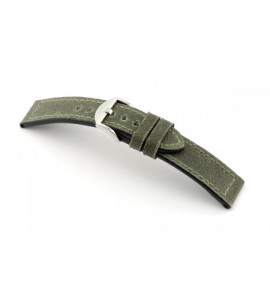 Happel Lederband Mansfield (vintage canvas) 22 mm nato groen - 3182167