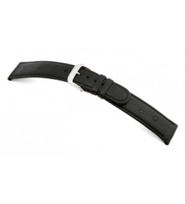 Happel Lederband Dundee 20 mm zwart met Struisvogel print - 3182195
