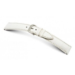 Happel Lederband Jackson 20 mm wit met Alligator print - 3182232