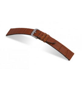 Happel Lederband Charleston 20 mm cognac mit Alligator print - 3182234