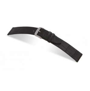 Happel Lederband Charleston 18 mm zwart mit Alligator print - 3182241