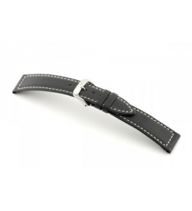 Happel Lederband Del Mar WR 18 mm zwart - 3182250