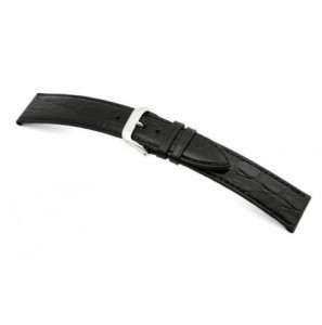 Happel Lederband Bahia 12 mm zwart met Krokodil print - 3182335