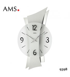 AMS Wandklok aluminium met glas - 3182488