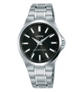 Lorus unisexe staal bracelet zwart 50m WR - 3190178