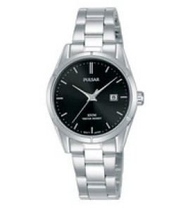 Pulsar dames staal bracelet zwart 100m wr - 3190148