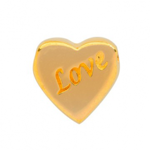 Imotional hanger hart love geel verguld - 3190240