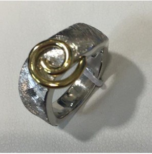 Sueno zilver ring Rh/verguld - 3190264
