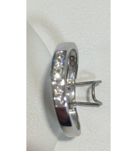 ID wit goud fantasiering slag 0,18 crt brilj. G-SI mt. 17,5 - 3190267