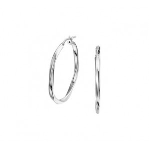 Zilver creolen gerodineerd tors 35x2.5 mm - 3190319