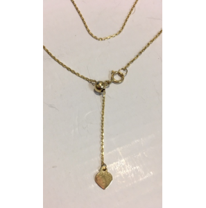 Goud collier anker 0.8 mm verschuifbaar 45 cm - 3190375