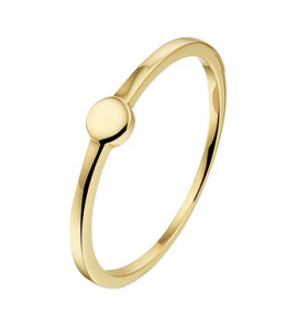 Goud dames ring met rondje 3.5 mm mt. 17.25 - 3190389
