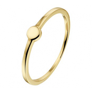 Goud dames ring met rondje 3.5 mm mt. 17.25 - 3190389