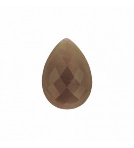 My iMenso Goccia (25mm) insignia Cat's Eye "light brown" faceted (glass composite) - 3190502