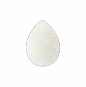 My iMenso Goccia (25mm) insignia "flat MOP white laser carved wave" - 3190505