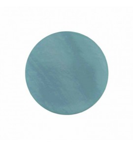 MY iMenso "Light Blue" shell 33 mm flat insignia (freshwater shell) - 3190612