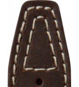 Di-modell leren band Nevada 26 mm donker bruin - 3190647