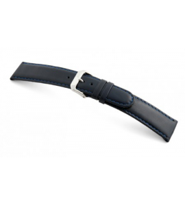 Happel Lederband Phoenix 20 mm ociaan blauw glad - 3190655