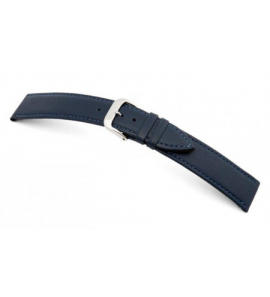 Happel Lederband Arezzo 14 mm ociaan blauw, glad - 3190679