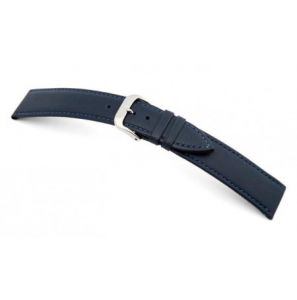 Happel Lederband Arezzo 14 mm ociaan blauw, glad - 3190679