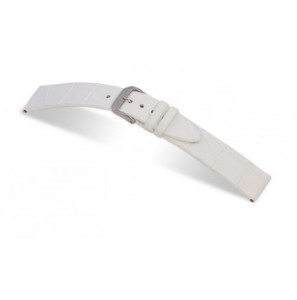 Happel Lederband Charleston 14 mm wit mit Alligator print - 3190680