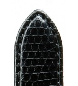 Di-modell leren band briljant 20 mm XL zwart, met hagedis print - 3190697