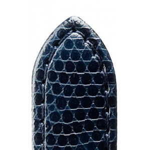 Di-modell leren band briljant 18 mm XL donkerblauw, met hagedis print - 3190702