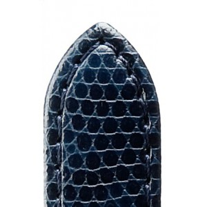 Di-modell leren band briljant 16 mm XL donkerblauw, met hagedis print - 3190703