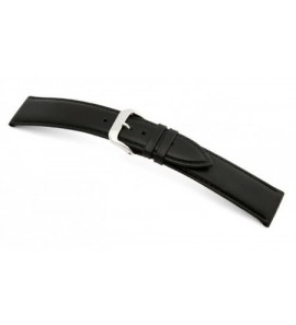 Happel Lederband Arezzo 17 mm zwart, glad - 3190757
