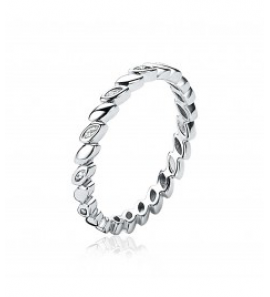 ZINZI zlv. aanschuifring blaadjes open/dicht mt. 56 - 3190970