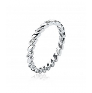ZINZI zlv. aanschuifring blaadjes open/dicht mt. 56 - 3190970