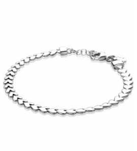 Zinzi zlv. armband hartjes 17-19 cm - 3190975