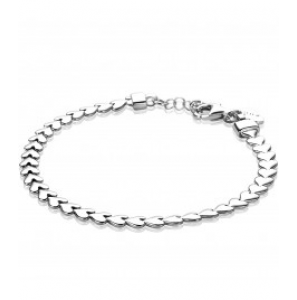 Zinzi zlv. armband hartjes 17-19 cm - 3190975