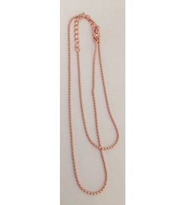 ZINZI zlv. bol collier 0.9 mm 45-48 cm rosÚ verguld - 3191218