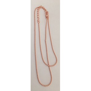ZINZI zlv. bol collier 0.9 mm 45-48 cm rosÚ verguld - 3191218