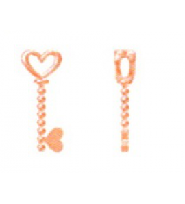 Imotional hanger geel verguld sleutel hart dicht - 3191246
