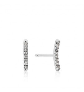Ania Haie Shimmer Pav Bar Stud Earrings S - 3191052