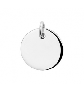 Zilver RH graveerplaat rond 16 mm - 3191210