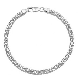 Zilver armband koningsschakel VK 4 mm 20 cm - 3191212
