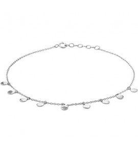 Zilver enkelbandje rondjes 1,2 mm 24 + 2 cm - 3191324