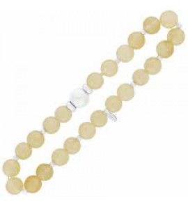 MY iMenso "pastel milky champagne" bracelet 17 cm (925/rhod dyed-jade) - 3191152