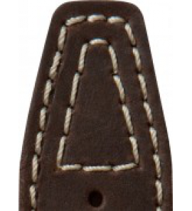 Di-modell leren band Nevada 30 mm donker bruin - 3191308
