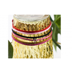 Imotional silk cords met simbool hart - 3191671