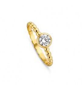 MY iMenso Gold ring Punti zirkonia 14K geel mt. 56 - 3191741