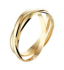 Goud dames ring 3 in elkaar 1.9 mm per ring mt. 17.5 - 3191750